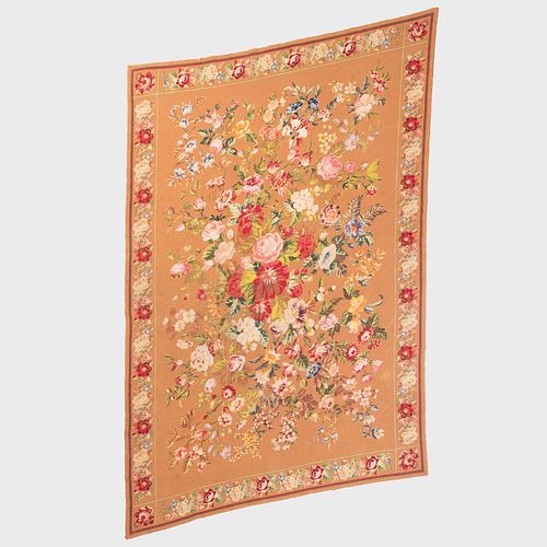 Floral Needlepoint Rug