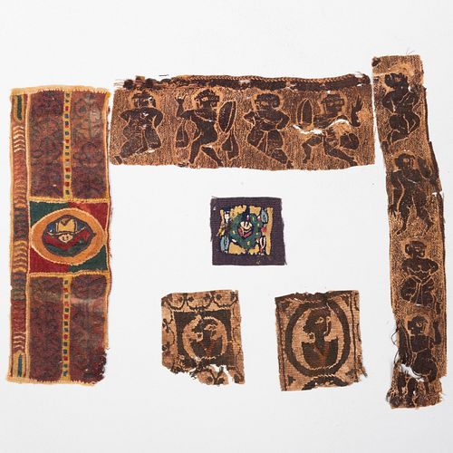 Group of Six Coptic Cloths
