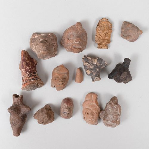 Collection of Thirteen Pottery Shards