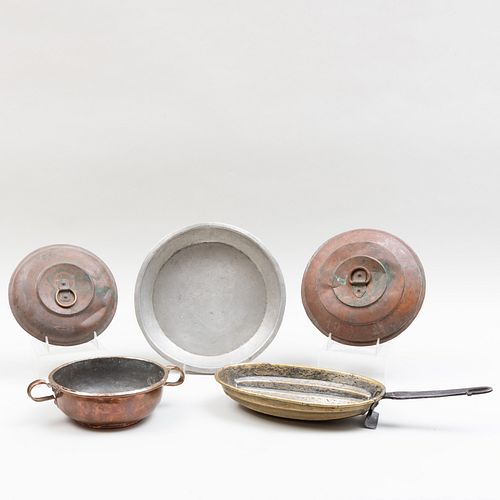 Group of Rustic Metal Kitchenware