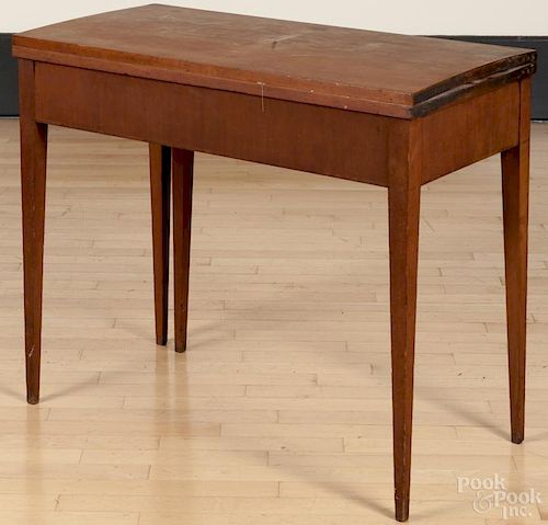 Federal cherry games table, ca. 1810, 29 1/2'' h., 36'' w.
