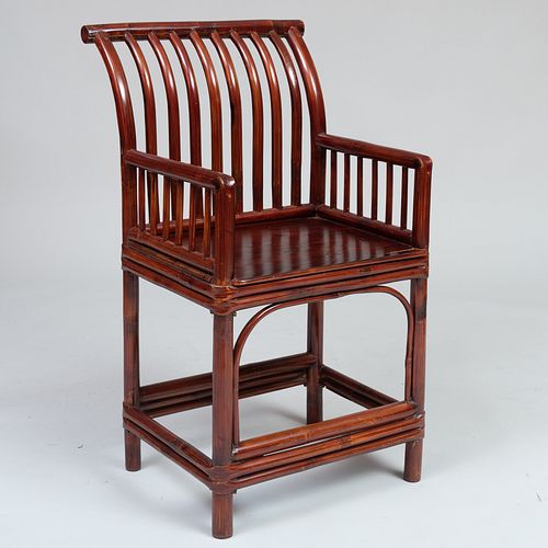 Chinese Bamboo Armchair