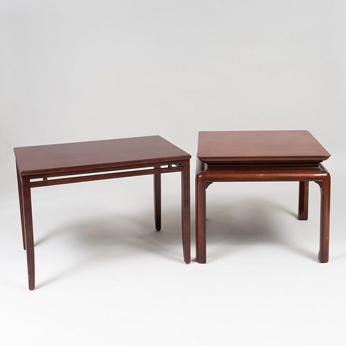 Two Stained Wood End Tables, of Recent Manufacture 
