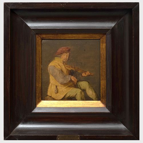 Attributed to David Teniers II (1610-1690): Violin Player
