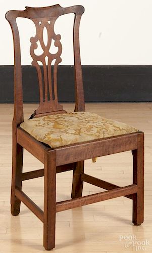 Chippendale walnut dining chair, ca. 1780, probably Southern.