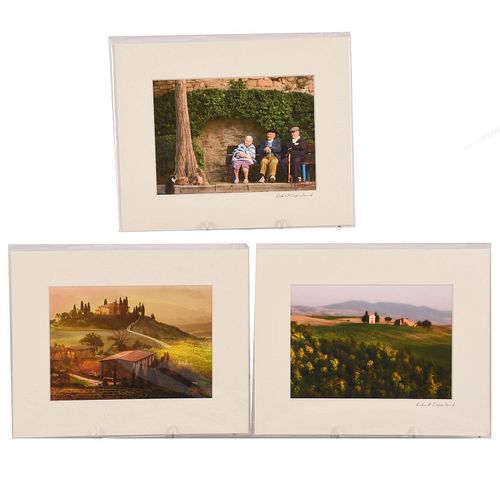 Three Prints Of Landscapes And People, Scenes Of Italy