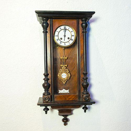 R And A German Walnut Wall Clock