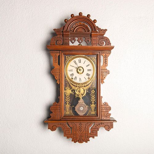 Seth Thomas 8 Day Wooden Cased Chiming Wall Clock