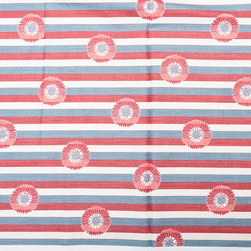 Three Bolts of Le Manach 'Modern' Pattern Cotton Fabric, French