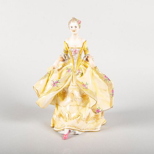 Capodimonte Style Porcelain Victorian Lady Figurine