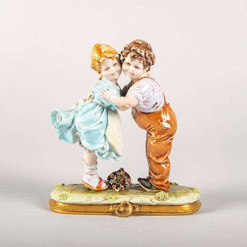Vintage Capodimonte Kings B Merli Figurine, Children Hugging