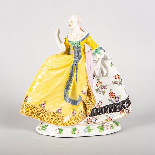 Vintage Ludwigsburg Porcelain Lady Figurine