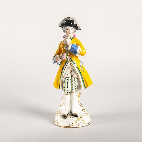 Vintage Porcelain Figurine, Colonial Man