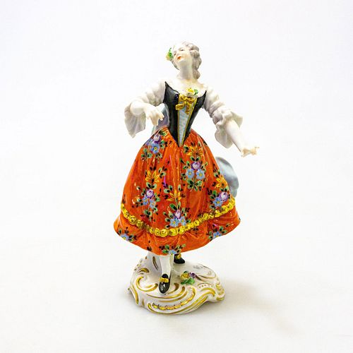 Vintage Volkstedt Porcelain Lady Figurine
