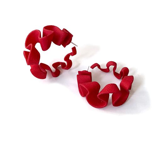 Ribbon Hoops -Red