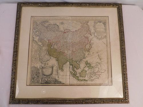 1744 MAP OF ASIA BY HOMAN 