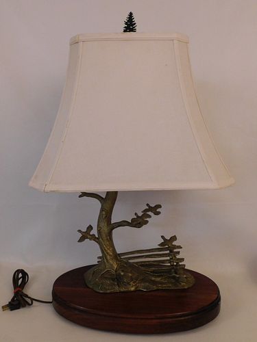 MCDONALD BRASS BIRDS LAMP