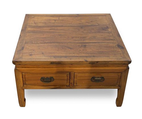 19th Century Chinese 2 Drawer Low table