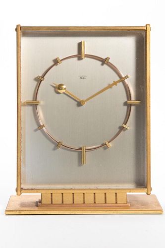 Mid Century Junghans Meister Brass Clock