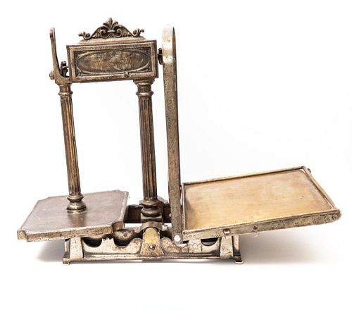 Late 19th Century French Iron and Brass Scale
