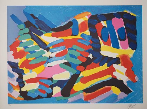 20th Century Karel Appel Signed Lithograph