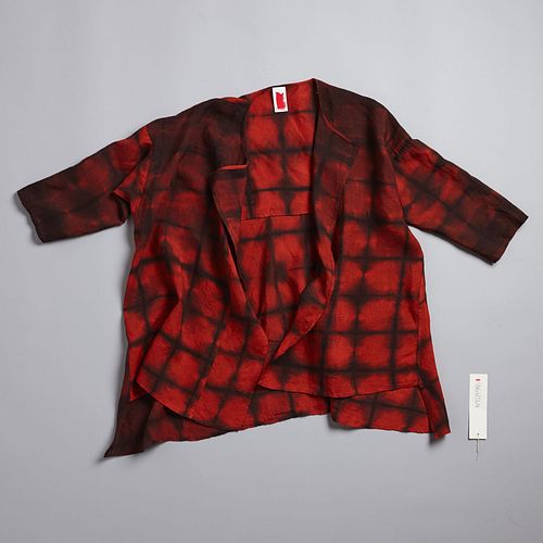Abstract Squares Lounge Shirt in Lycoris + Anthracite
