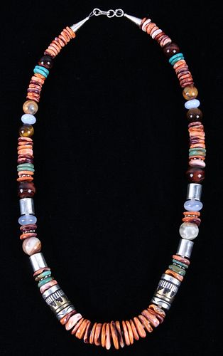 Navajo T&R Singer Multi Stone Necklace