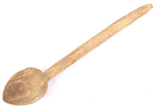 American Indian Carved Wooden Spoon c. 1800
