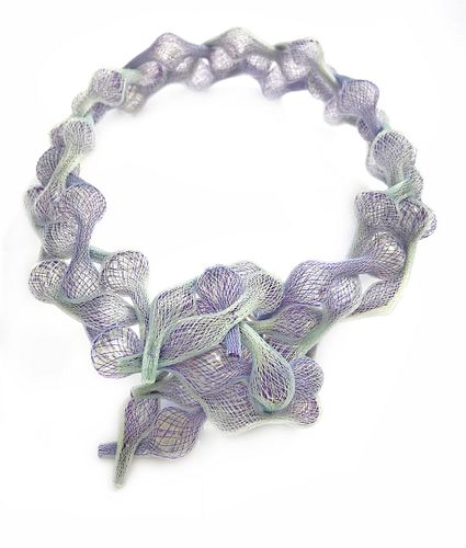 Braided Necklace Lavendar