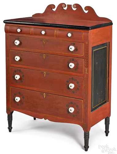 Soap Hollow painted chest of drawers