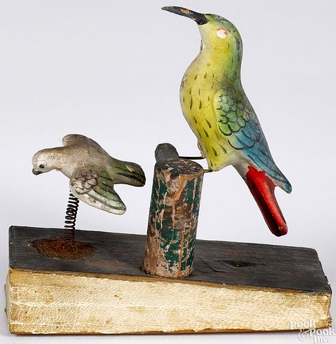 Pipsqueak toy with two birds, 19th c.
