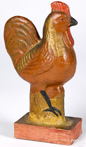 Rooster pipsqueak toy, 19th c.