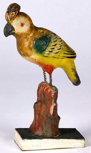 Large parrot pipsqueak toy, 19th c.