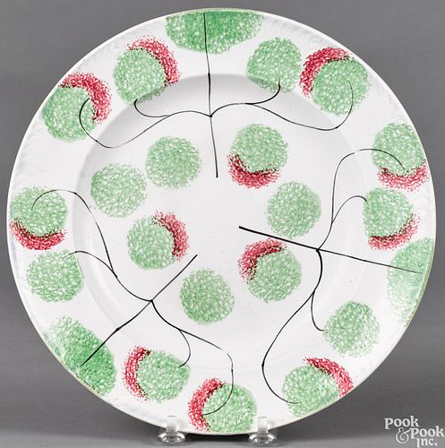 Rare spatter plate with clover