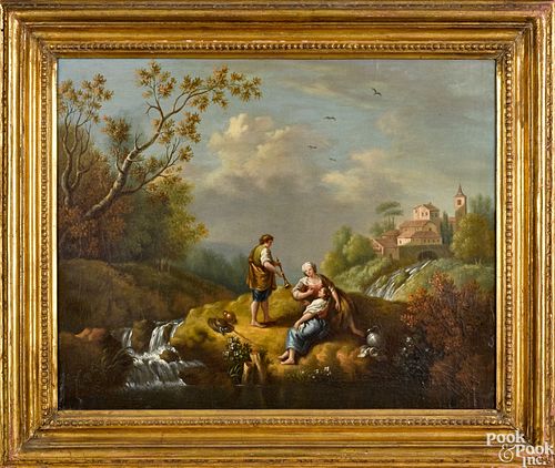 Manner of Francesco Zuccarelli oil landscape