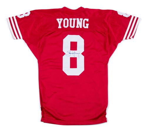 A Steve Young Signed San Francisco 49ers Jersey (Wilson Pro Line),