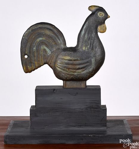 Elgin cast iron chicken windmill weight