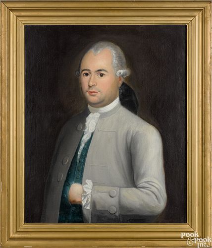 Oil on canvas portrait of a gentleman