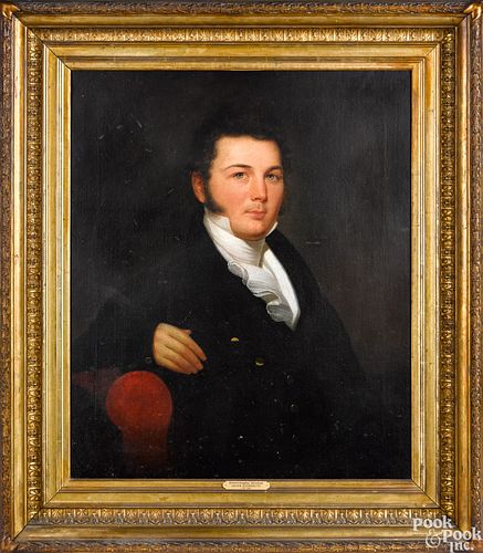 Jacob Eichholtz oil on canvas portrait