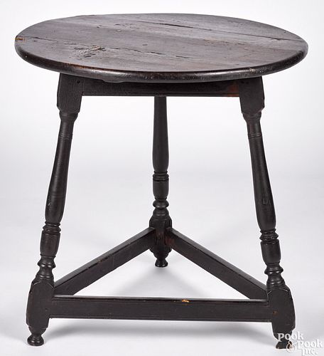 New England painted pine tavern table, ca. 1760