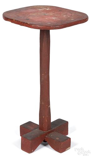New England painted candlestand, ca. 1800