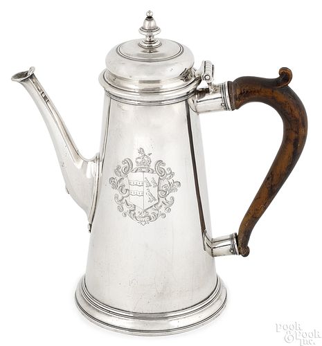 English silver teapot, 1731-1732