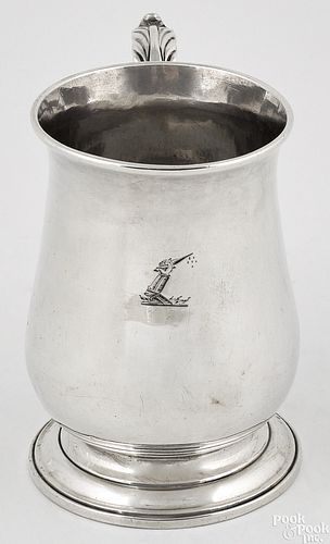 English silver mug, 1822-1823