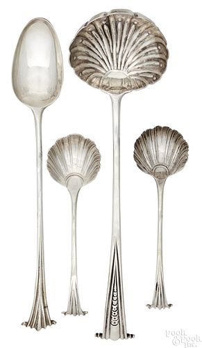 George II Onslow pattern silver ladle