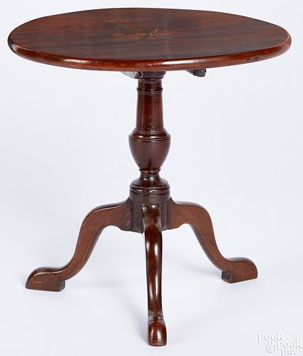 Miniature George II mahogany tilt top tea table