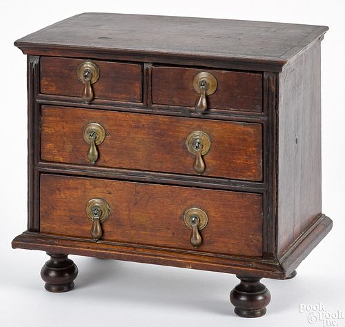 Miniature William and Mary chest of drawers