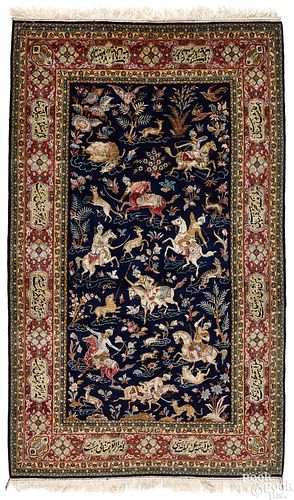 Isfahan pictorial rug