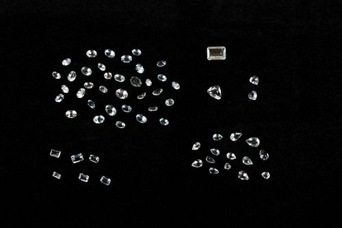 37 Cts Loose & Faceted Rare Aquamarine Gemstones