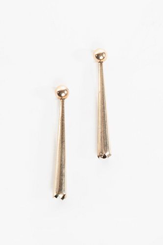 A Pair of Gold Bolo Tie Tips