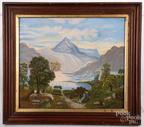 American pastel landscape, 19th c.